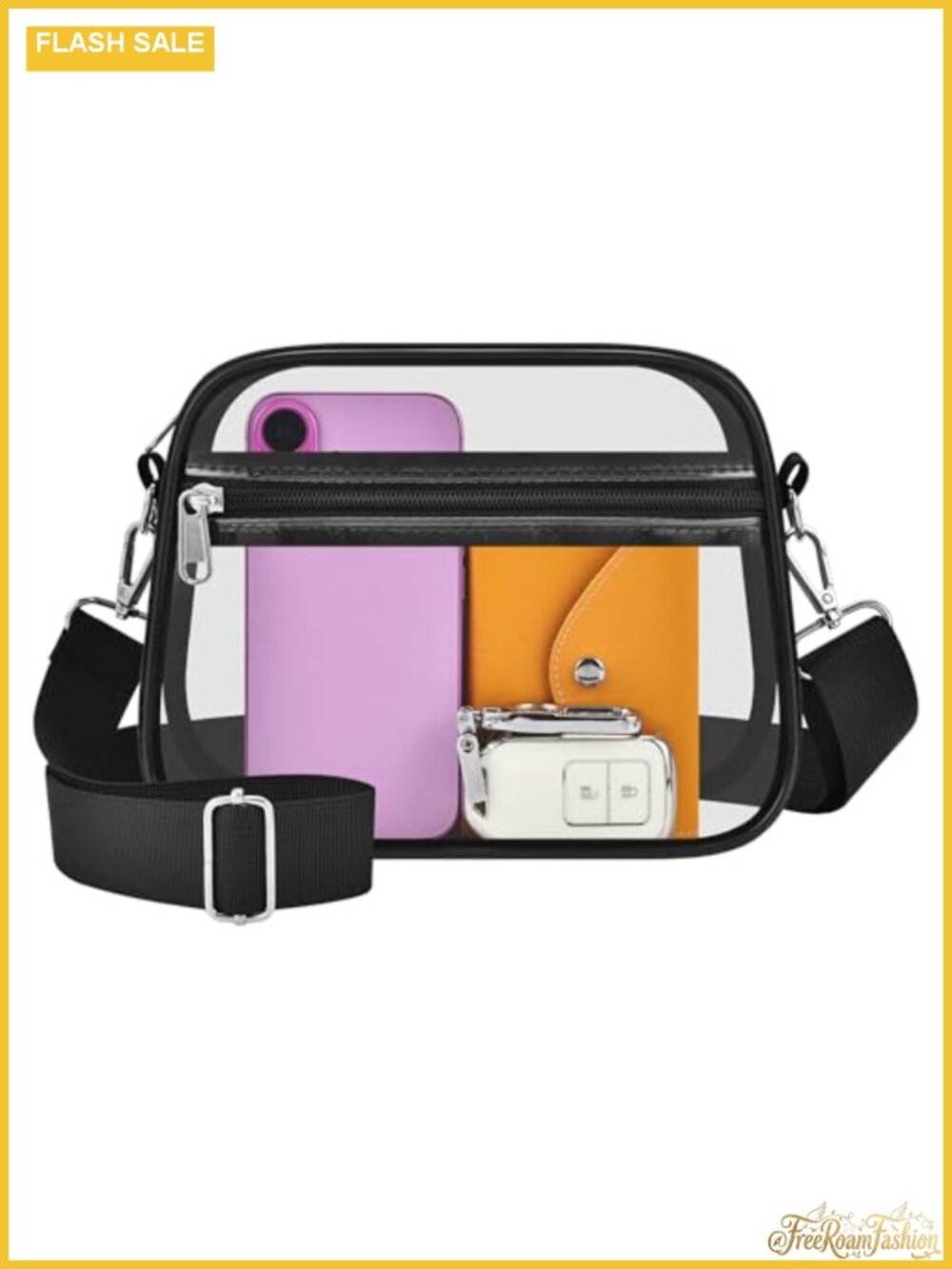Clear Satchel Bag for Stadium Events Concerts Women PVC Crossbody